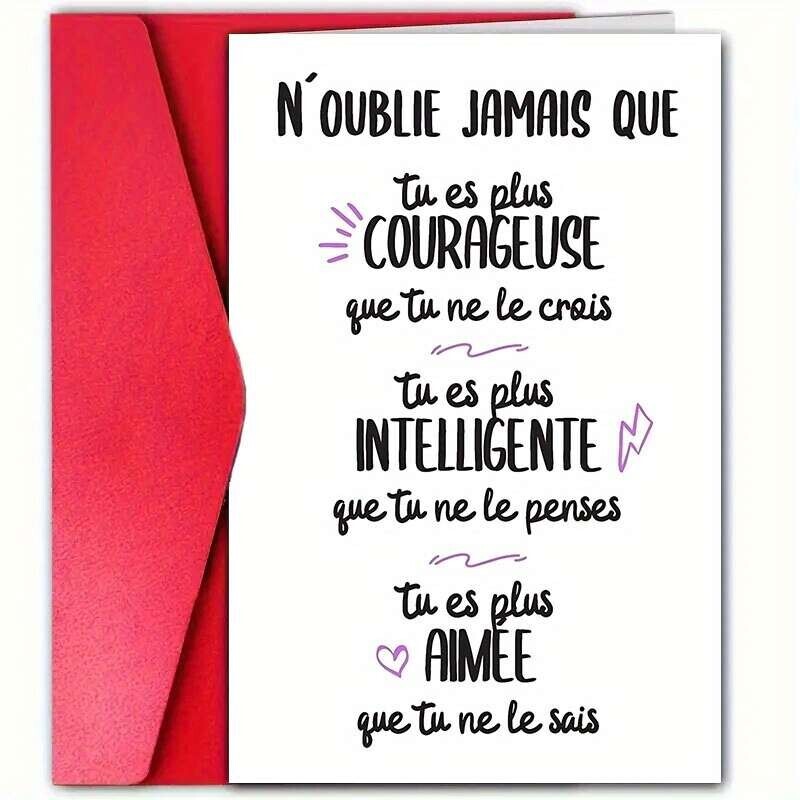 TEMU 1 carte d'anniversaire humoristique française, motif violet en ligne, idéale pour , , hommes et femmes, petites entreprises, carte de
