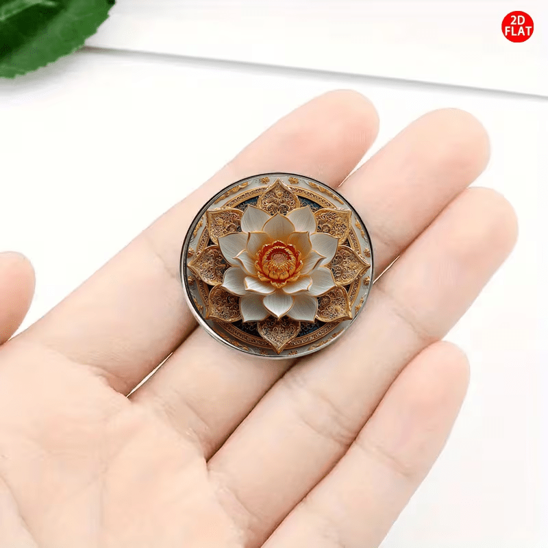 Unique Creative Lotus Badge, Multifunctional Fashion Accessory
