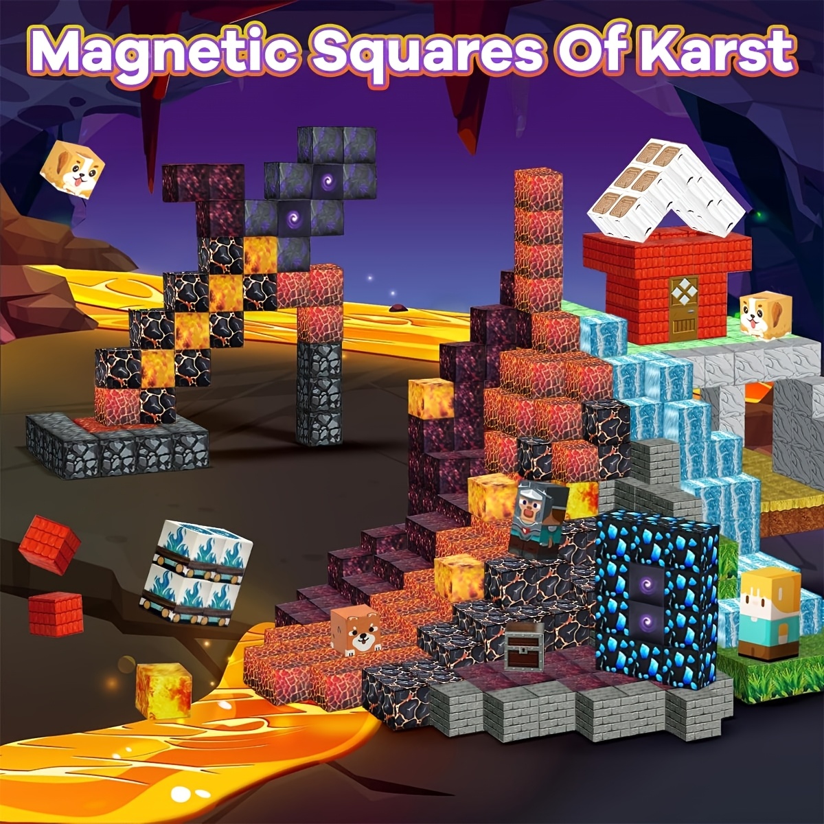 500pcs Magnetic Building Block Educational Set, Creative STEM Toy