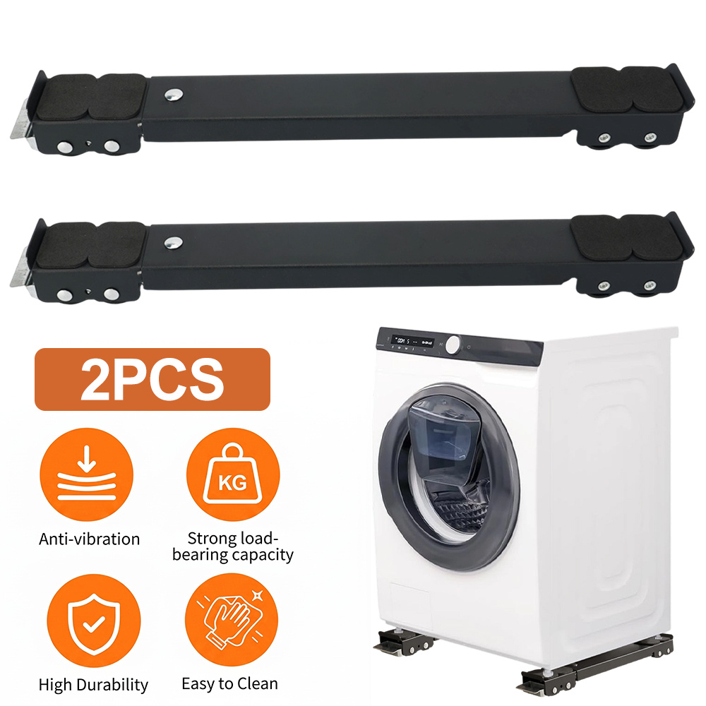 TEMU Heavy-duty Portable Base Frame & Furniture Moving Cart With 24-wheel Telescopic Roller Sliding Trolley Suitable For Moving Washing Machines,