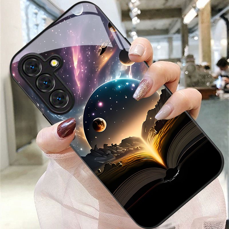 TEMU Phone Case: Starry Sky Pattern Phone Case, Compatible With Galaxy