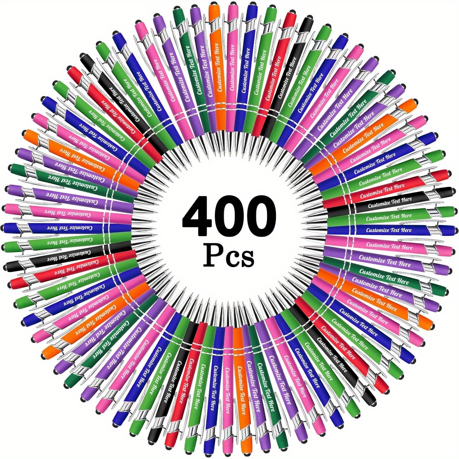 TEMU Penne a Personalizzabili in Lotto con , Penne con Stilo, Ideali per Compleanni, Anniversari, Lauree, Punta Media, 60/108/400pz, Penne per