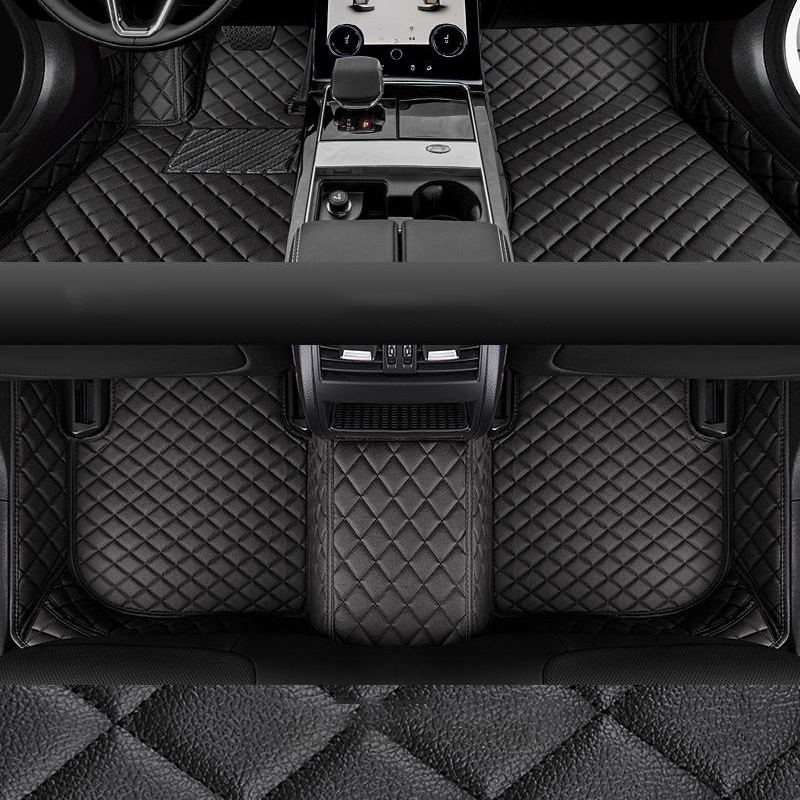 TEMU Car Floor Mats For 5 2025-2026 Faux Pu Leather Full Coverage Interior Floor Additions