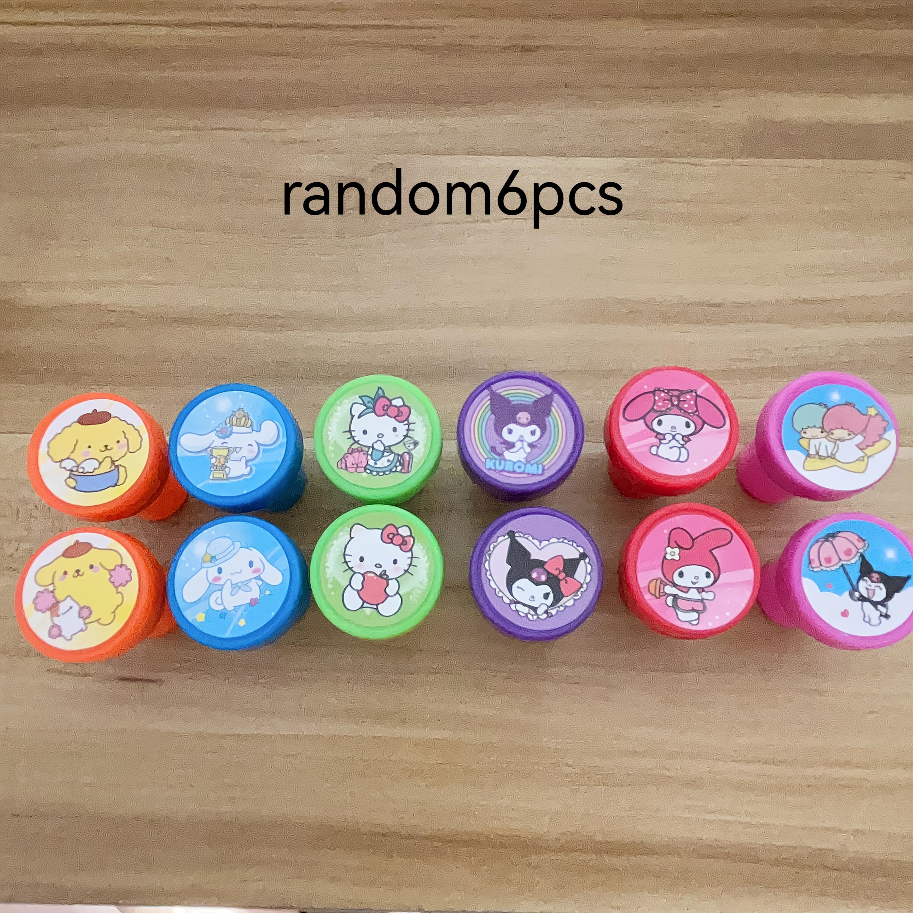 E-shop Lizenziertes 6-teiliges Sanrio-Set mit My Melody Freunden – PVC, für DIY-Bastelarbeiten, Scrapbooking, Geburtstagsfeiern, Lehrerbelohnungen