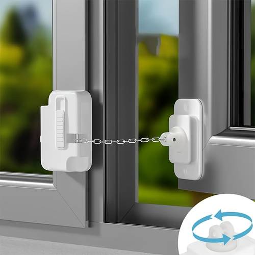 3pcs adjustable window security locks self no drill installation durable metal and plastic for ventilation and privacy locks stylish lock design locks