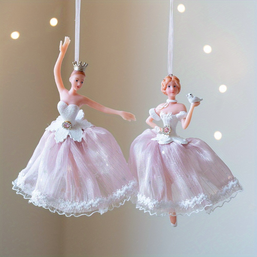 white christmas dresses Blooming Ballet Dress Acrylic Ornament, Ballerina Ornaments, Gifts For