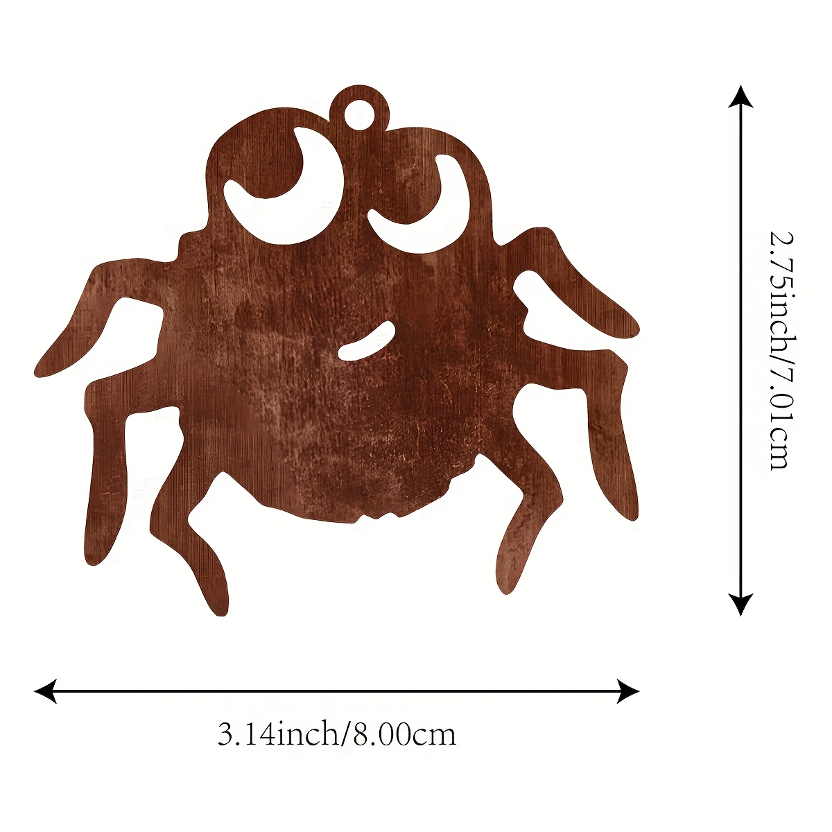 Image of 1pc Rusty Metal Ornament With Floral Cut -old Tree Pendant Decorative Indoor/outdoor, Durable Iron Wall Art, Holiday, Suitable Lovers, Decoration