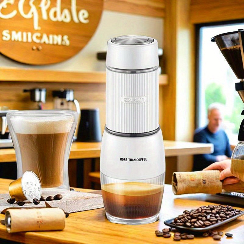 compact manual espresso maker for travel and outdoor use