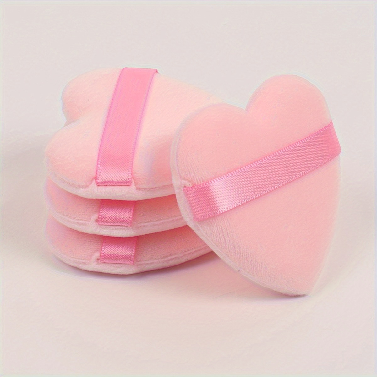 4/7/12/25pcs Pink Heart-shaped Makeup Sponges - Gentle, Fragrance-free, Hypoallergenic, Ideal For Blending, Contouring, And Eye Makeup Application - Suitable For And Types