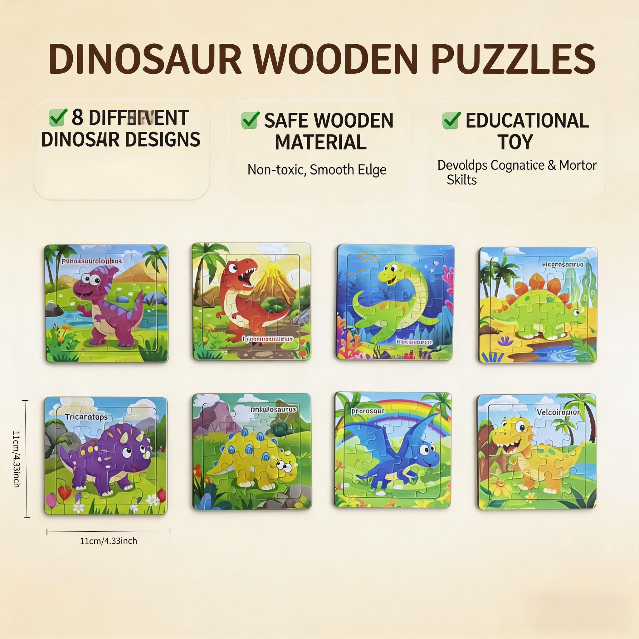 Children's Educational Floor Puzzle - Dinosaur World, 128pcs