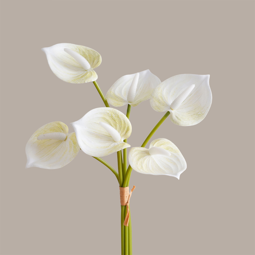 TEMU 6pcs Fleurs d' Artificielles pour Remplissage de Vase, Décoration Intérieure Maison Pièce, Festival, Fête, Arrangements de Mariage, Bouquet