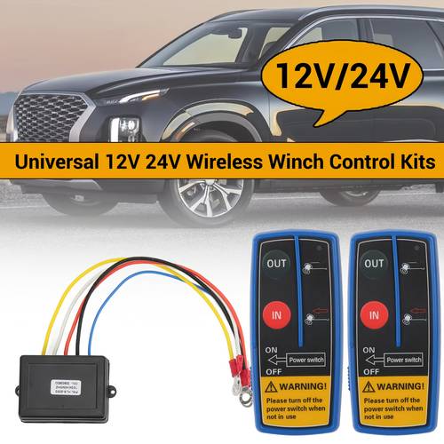 item picture wireless winch remote 22 86meter range 12v 24v universal for car truck winch controller set