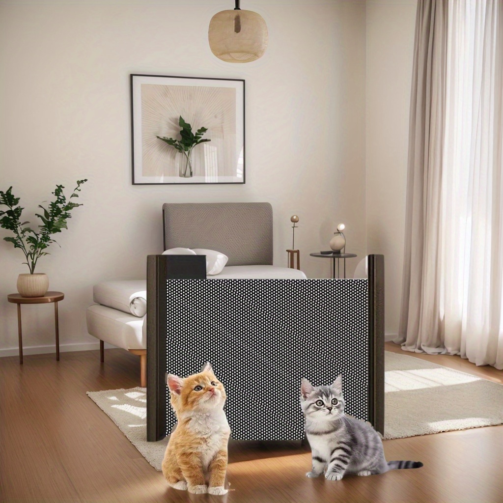 retractable pet fence cats small dogs anti jumping safety Temu