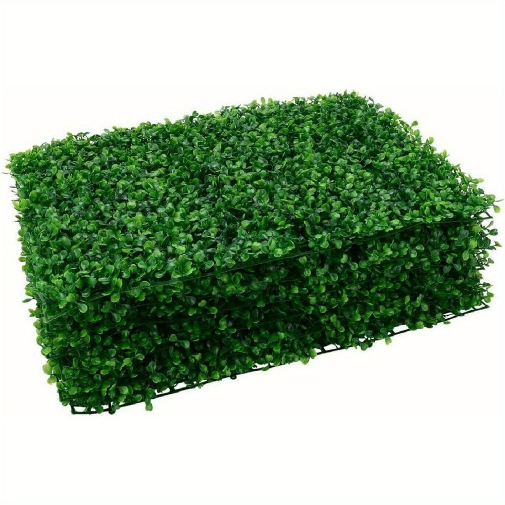 18pcs Decorative Artificial Hedge Panels 40x60cm 4cm Plant Wall Panels Artificial Green Grass Privacy Fence Ivy Leaf Screen Backdrop For Indoor Home Decoration Outdoor Garden Ornaments