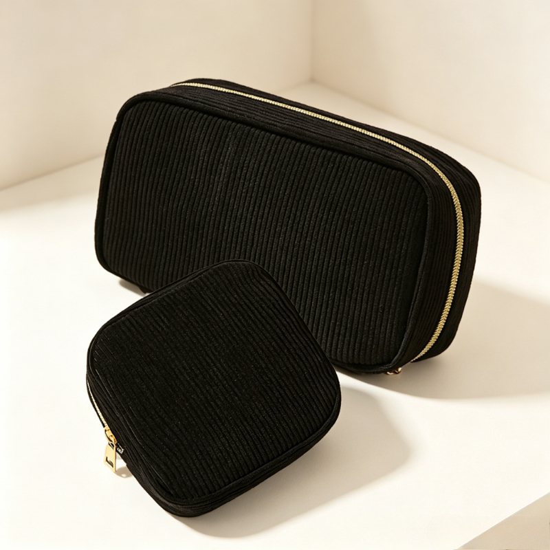 TEMU Set pezzi in velluto a , borsa organizer, borsa a portatile grande capacit� set borsa da viaggio, organizer per rossetti, della pelle, pennelli,