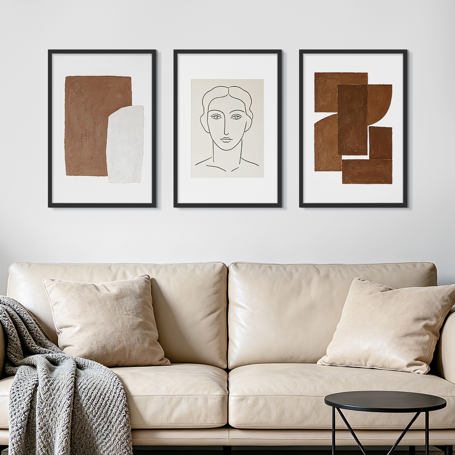 3-pack Picture Frames 40x60cm, Black Frames 40x60cm For Photos, Artworks, And Posters