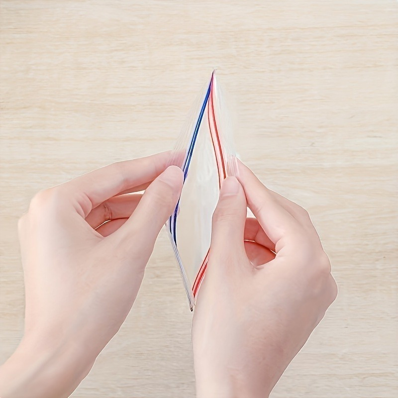 45 Piezas Bolsas Reutilizables para Almacenamiento de Alimentos, Plástico Transparente, Bolsas de Conservación para Frutas, Verduras, Granos y Carnes, Accesorios de Organización de Cocina