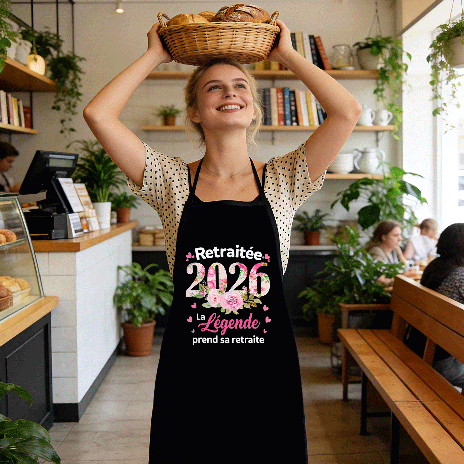 TEMU 1 tablier de retraite 2026 - Un tablier durable, confortable et amusant, adapté aux hommes et aux femmes cadeau de cuisine, parfait pour les