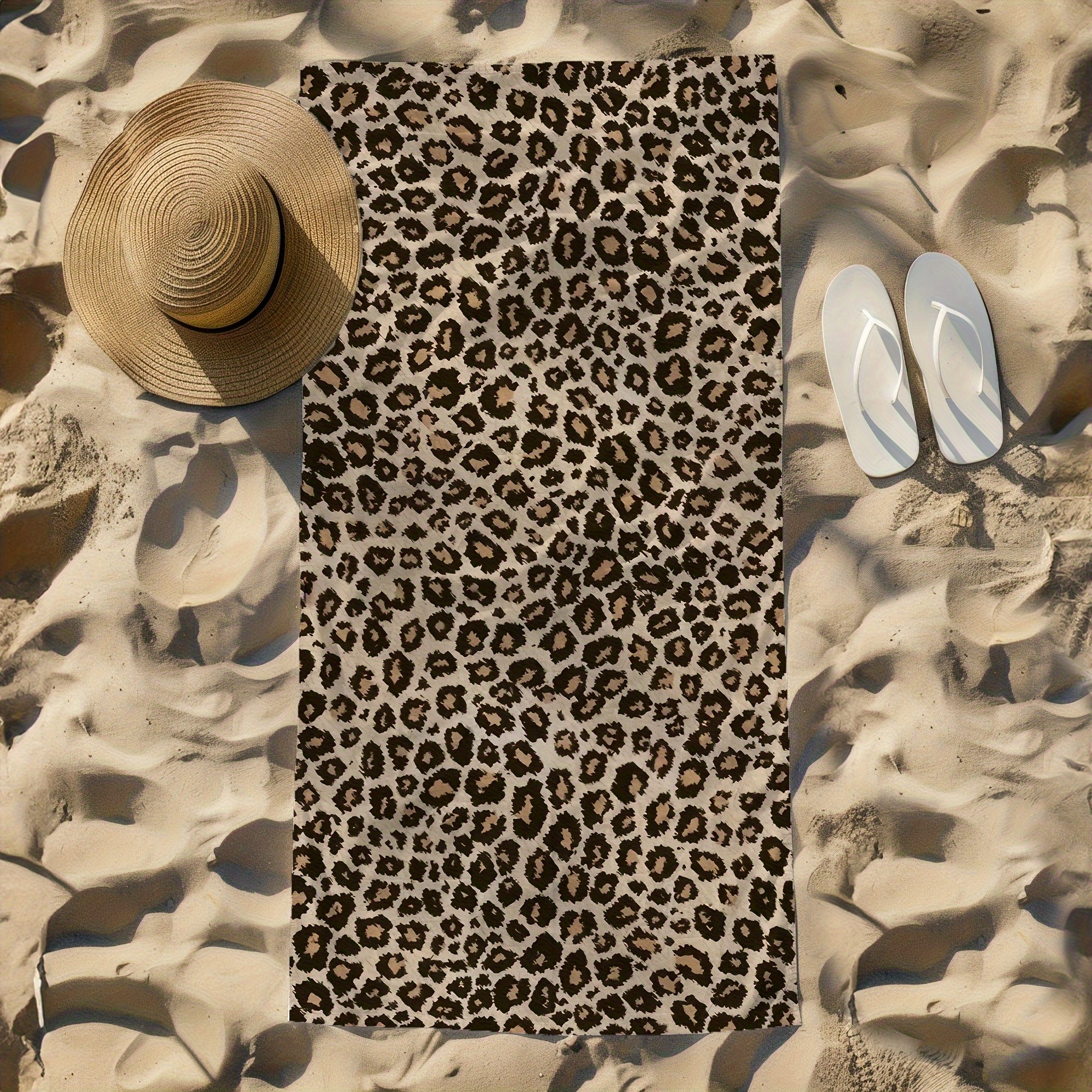 Stilvolles Strandtuch Aus Mikrofaser Mit Leopardenmuster Schnell_voghion.com