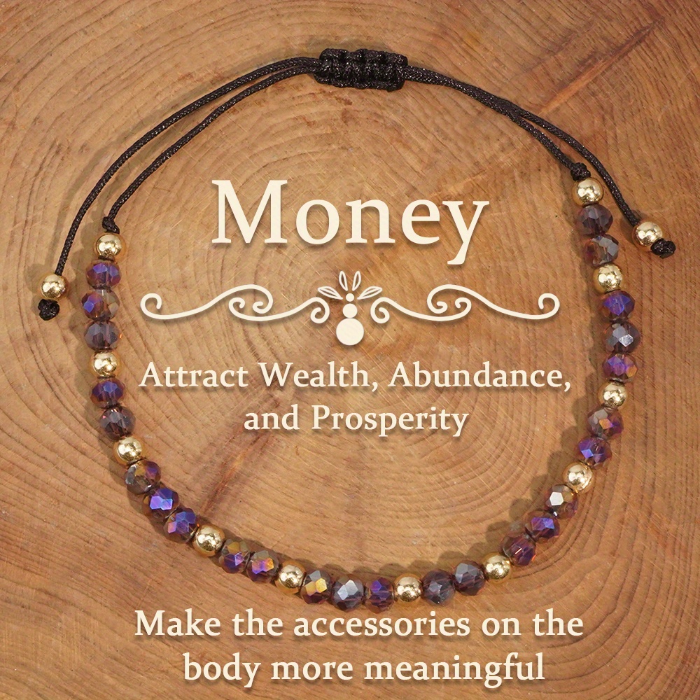 Handcrafted Adjustable Wealth Bracelet - Attracts Wealth, , And . Makes Body Accessories More Meaningful. Perfect Jewelry Gift For Men And Women