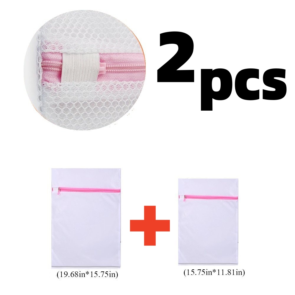 TEMU Heavy-duty Zippered Laundry Bag - Mesh Laundry Storage Bags, For Clothes, Delicate Garments, Travel - Durable Machine Washable Laundry Storage