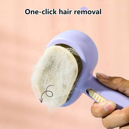 2025 grooming tool a 2 in 1 double sided comb for removing fur and enhancing self cleaning design comfortable grip effective for hair and flea