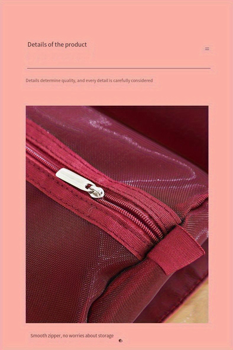 1pc travel accessory essential travel item ideal for travel and   new   makeup bag portable travel toiletry bag with detachable large capacity cosmetic organizer portable travel storage box handbag style suitable for makeup and Product details 3