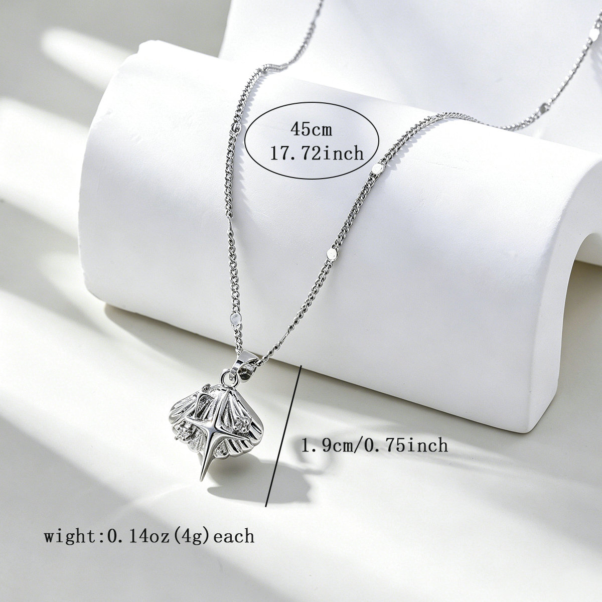 Premium Creative Starburst Pendant Necklace with Hand-Set Synthetic Zirconia