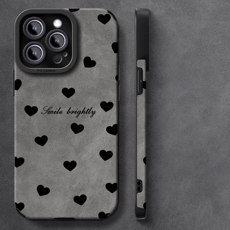 Simple Little Heart Pattern Phone Case for iPhone 16/ 16Pro/ 16Promax/ 16Plus/ 15/ 15Plus/ 15Pro/ 15Promax, 14/ 14Plus/ 14Pro/ 14Promax, 13/ 13Pro/ 13Promax, 12/ 12Pro/ 12Promax, 11/ 11Pro/ 11Promax, 7/ 8Plus, Xr/ Xs/ Xsmax, Featuring a Durable TPU Protective Cover That Is Both Stylish And High-End.