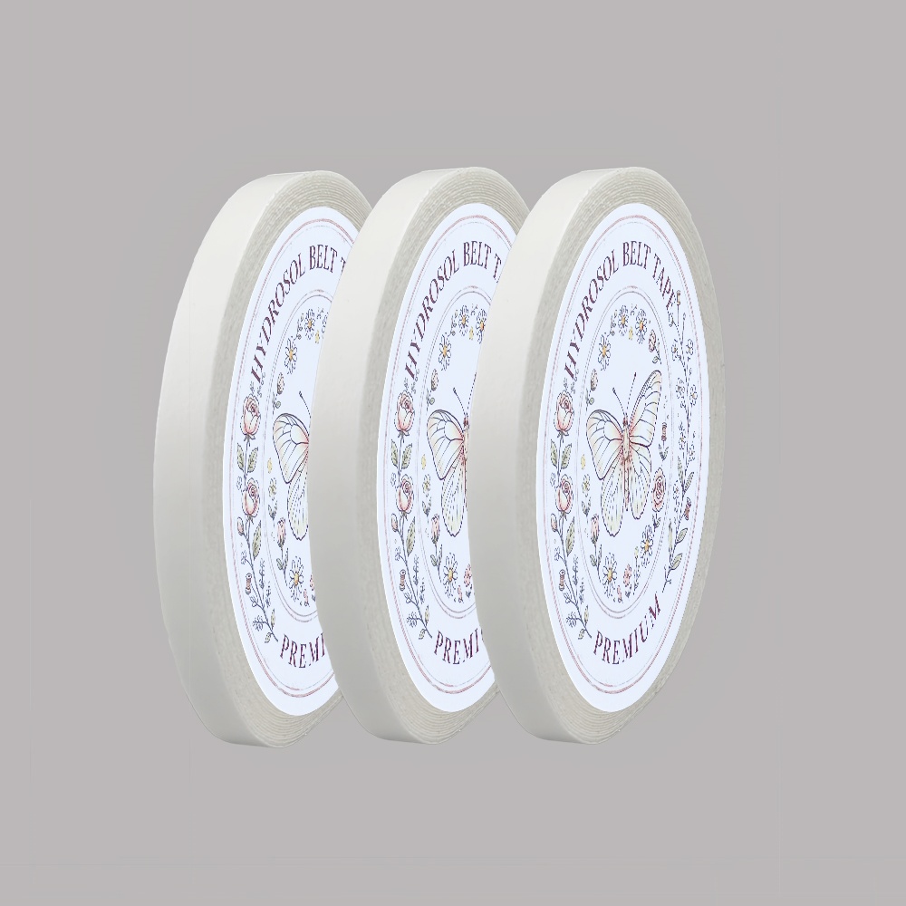 TEMU Water Soluble Double-sided Tape For Fabric, 6mm Width, 10 Meters Per Roll, Strong For Cloth Handcrafts, Release Paper, Fully Water Dissolvable,