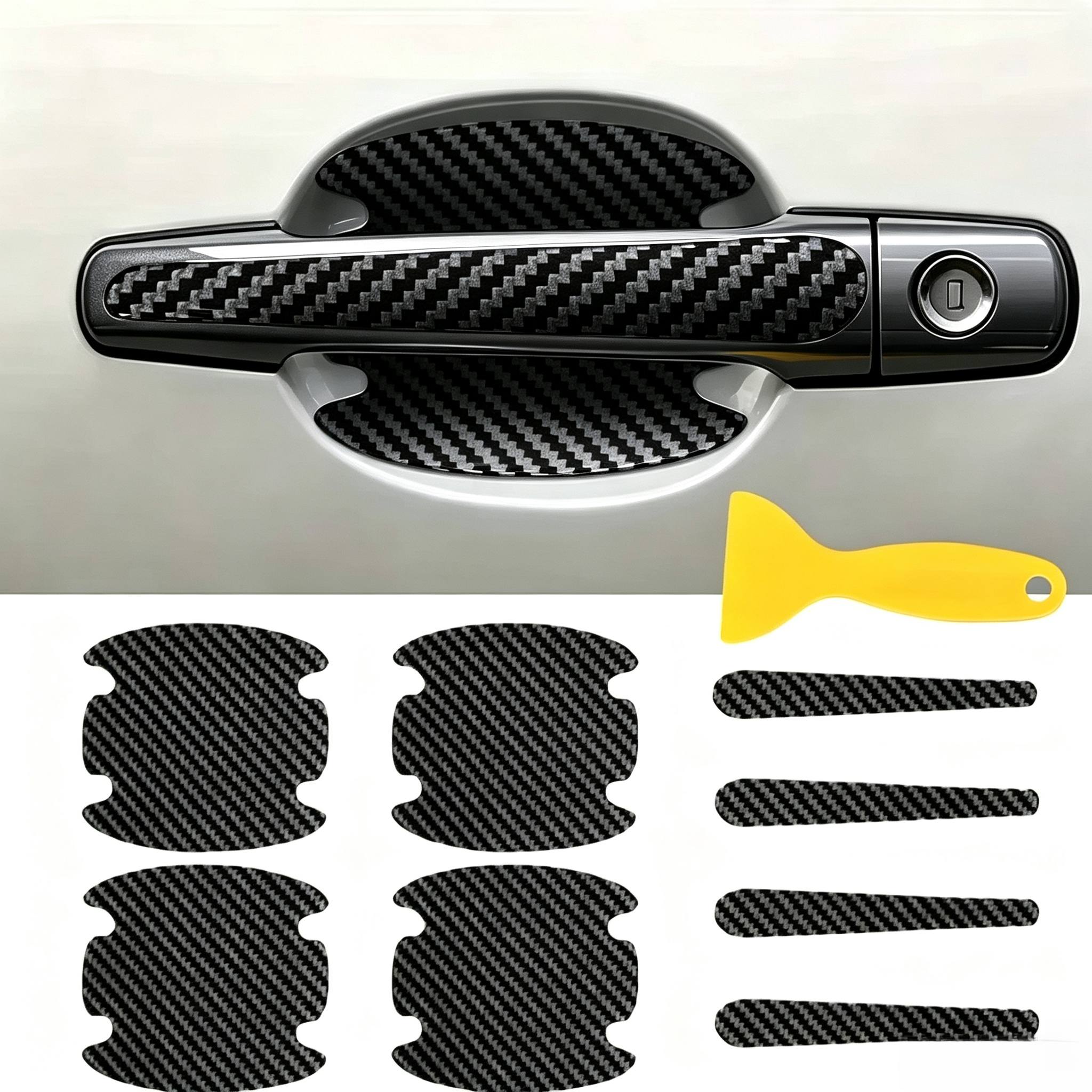 TEMU Adesivo protettivo antigraffio per ciotola portautensili auto con tergivetro, pellicola per superficie verniciata portiera, accessori esterni