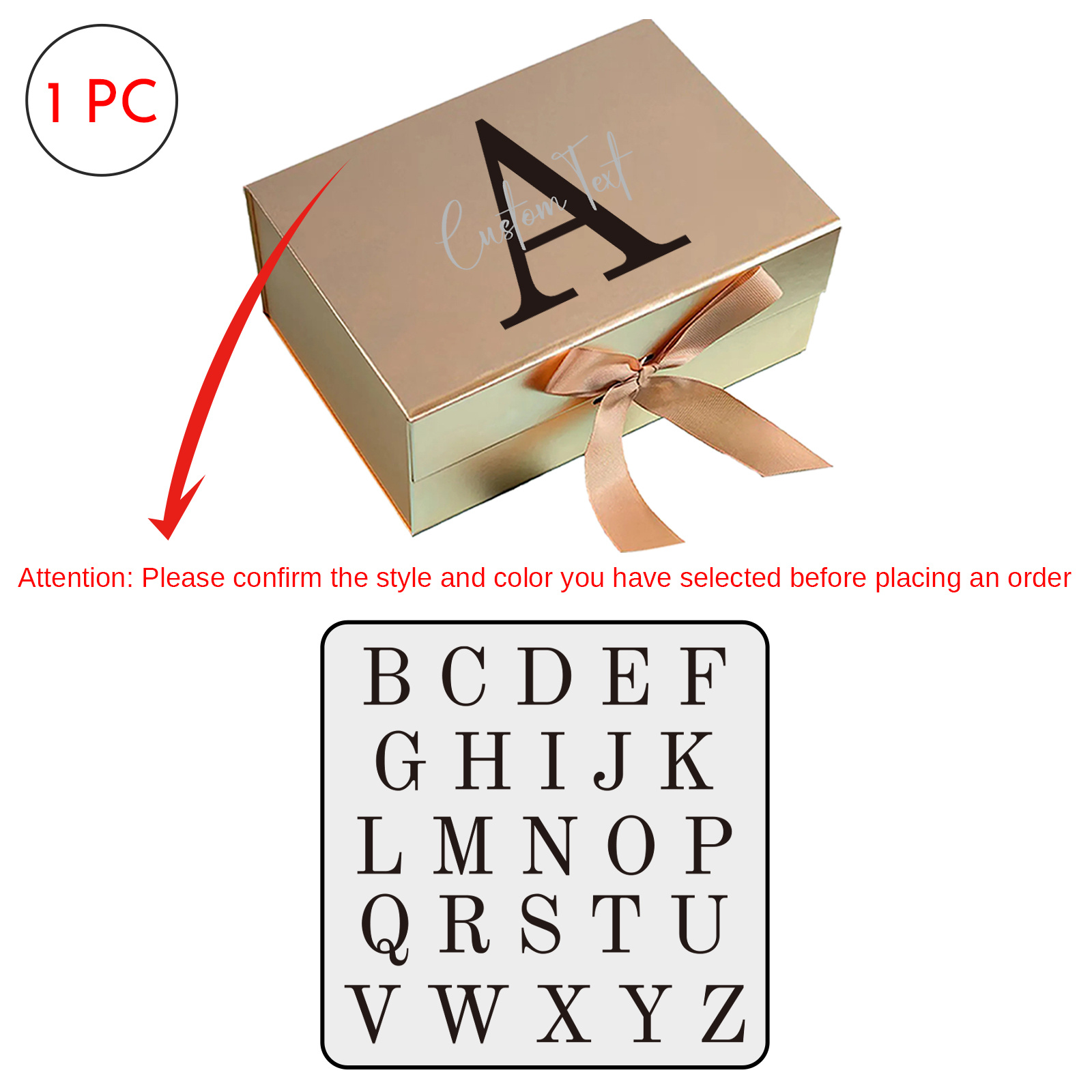 TEMU Gift For Her/him Personalized Gift Box Gift With Customize Text, Magnetic Gift Decorative Box With Ribbon For Men Women Collapsible Proposal Box