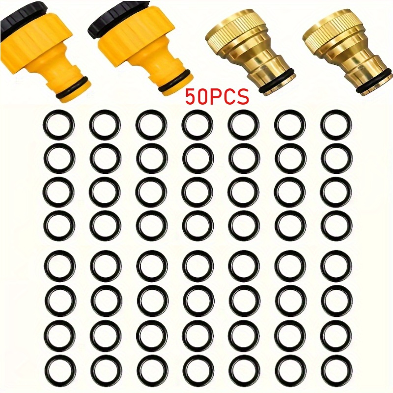 Image of A Set Of 50 O-rings Measuring 0.63 Inches, Ideal For Use With Water Pipe Fittings