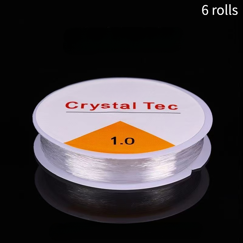Assorted Elastic Cord DIY Jewellery Accessories, 6 Rolls