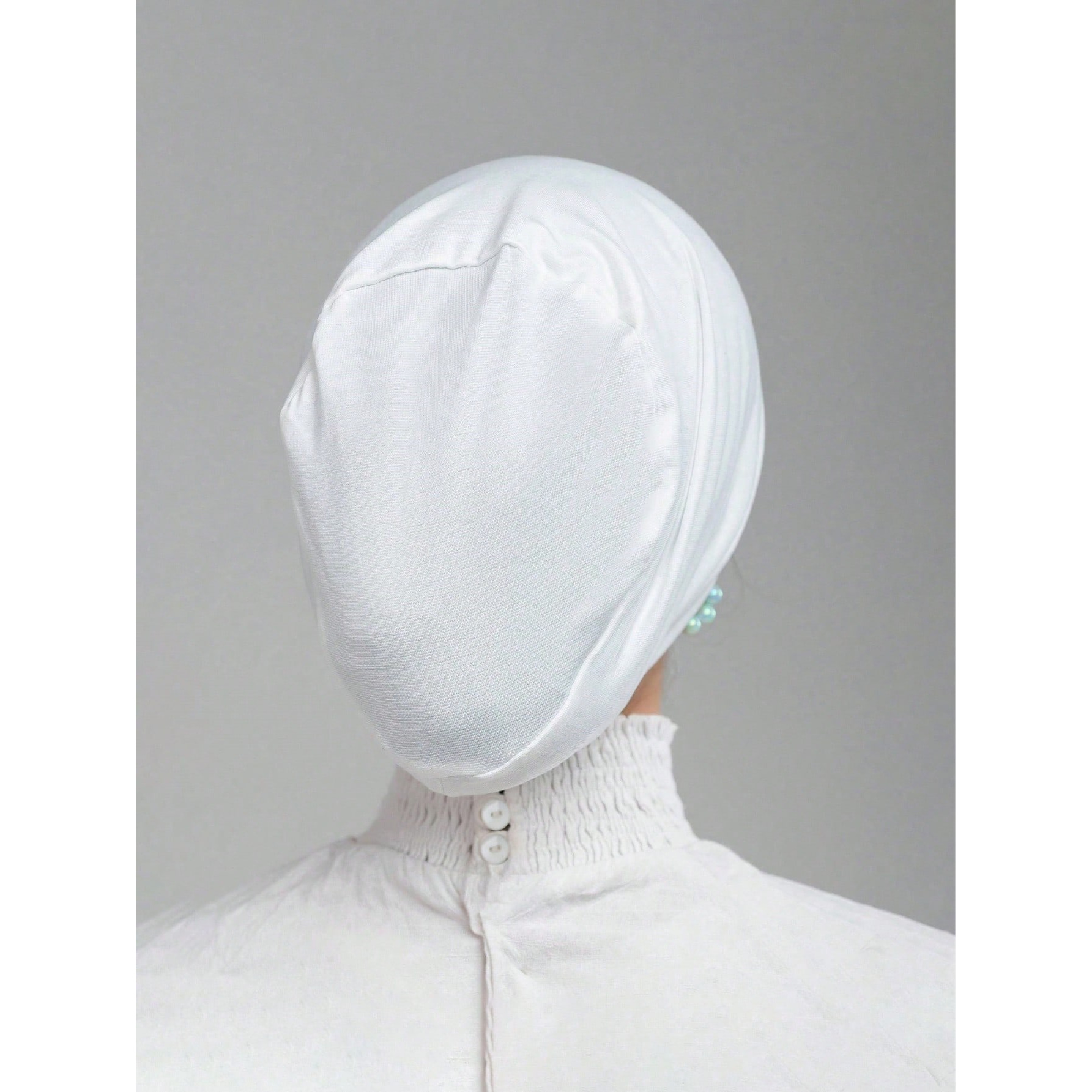 1pc Muslim Women's Daily Double-Layer Flat Top Base Cap for Prayer, Easy to Wear and Non-Slip, Suitable for Casual Daily Wear