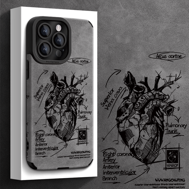 TEMU Line Heart Pattern Phone Case For Iphone 15/15plus/15pro/15promax, Iphone 14/14plus/14pro/14promax, Iphone 13/13pro/13promax, Iphone