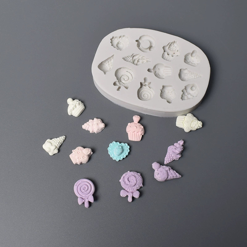 E-shop 1 Stück Eis-Donut Silikonform, Aromatherapieform, DIY Kerzenform