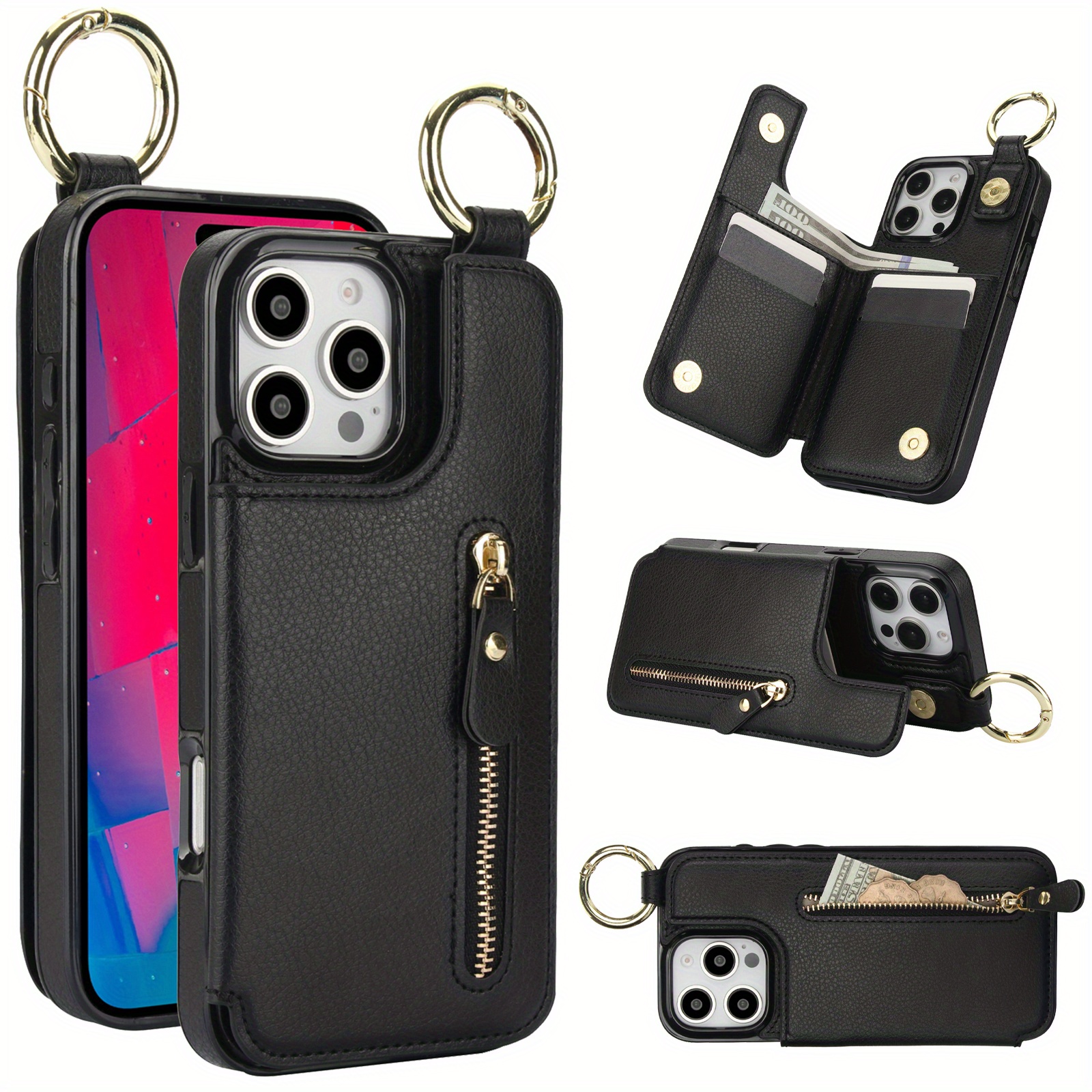 TEMU Phone Case - Compatible With Iphone 16/15/14/13/12/11/xs/xr/8/7 Pro Mini Se, Featuring A Stand Case
