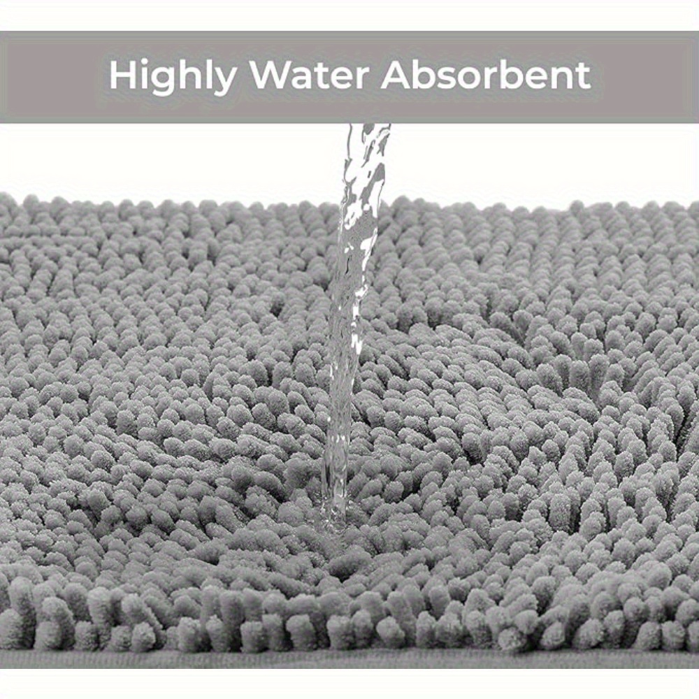 stretchable home bathroom ultra soft non slip mat set for toilet seat cover details 6