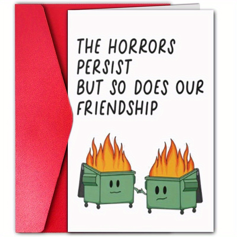 TEMU 1pc, Greeting Card, Funny Friendship Card, Best Friend Card, Happy Birthday Friend Card, Thank You Card For , Card, Appreciation Card For , Best