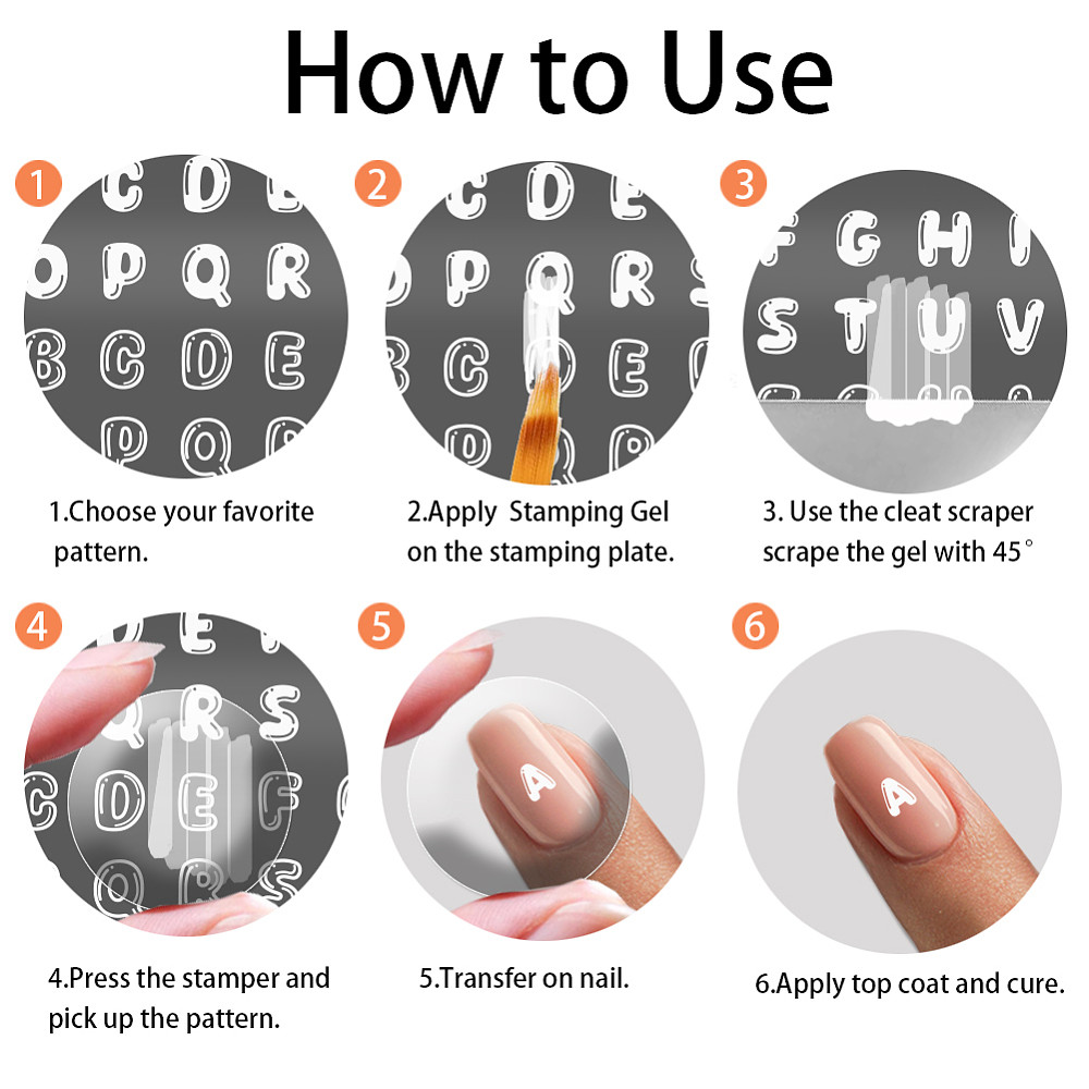 Stainless Steel Nail Art Templates for Creative Designs