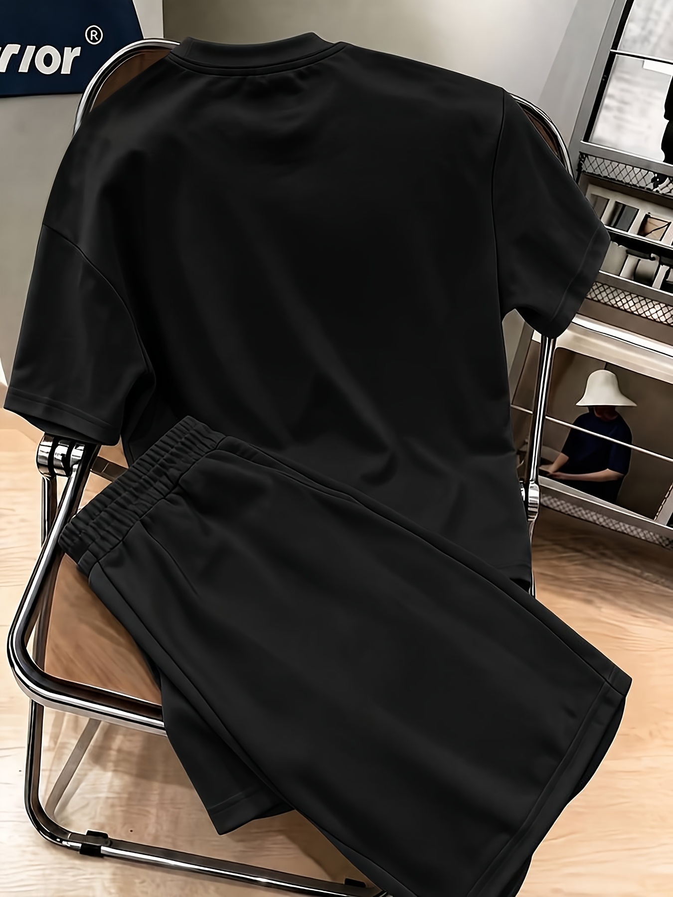 conjunto de 2 piezas de camiseta y pantalones cortos para niño, ropa deportiva casual cómoda y transpirable con estampado, ideal para actividades al aire libre,   para   y verano para jóvenes