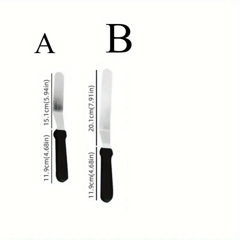 1pc heavy duty professional bakery spatula stainless steel palette knife with edge for smooth frosting decorating cakes cupcakes easy clean baking tool for home commercial kitchens halloween wedding birthday cakes durable pastry decorating knife cake baking supplies ergonomic handle blade dessert makers Product details 5