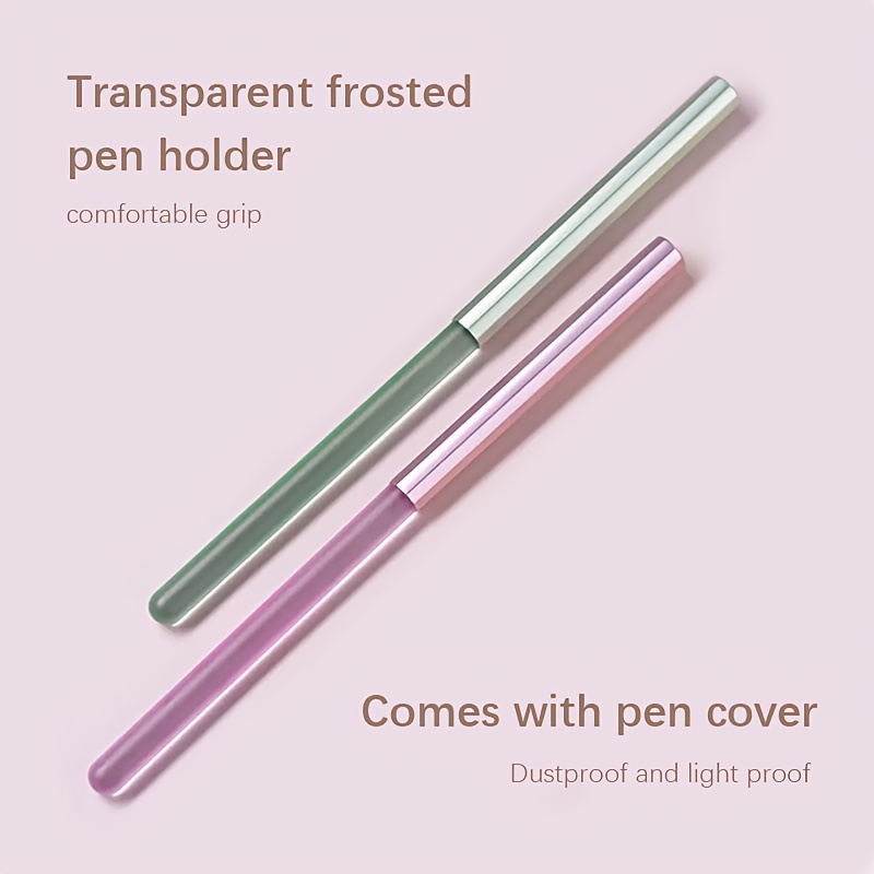 Image of 2pcs Nail Light Relax Extension Pens With Pink Round Tip& Tip- Compatible For/ Gel Polish, Acrylic Nail Art, Diy Nail Extensions- Precision Nail Care Tools For Or(no Scent)