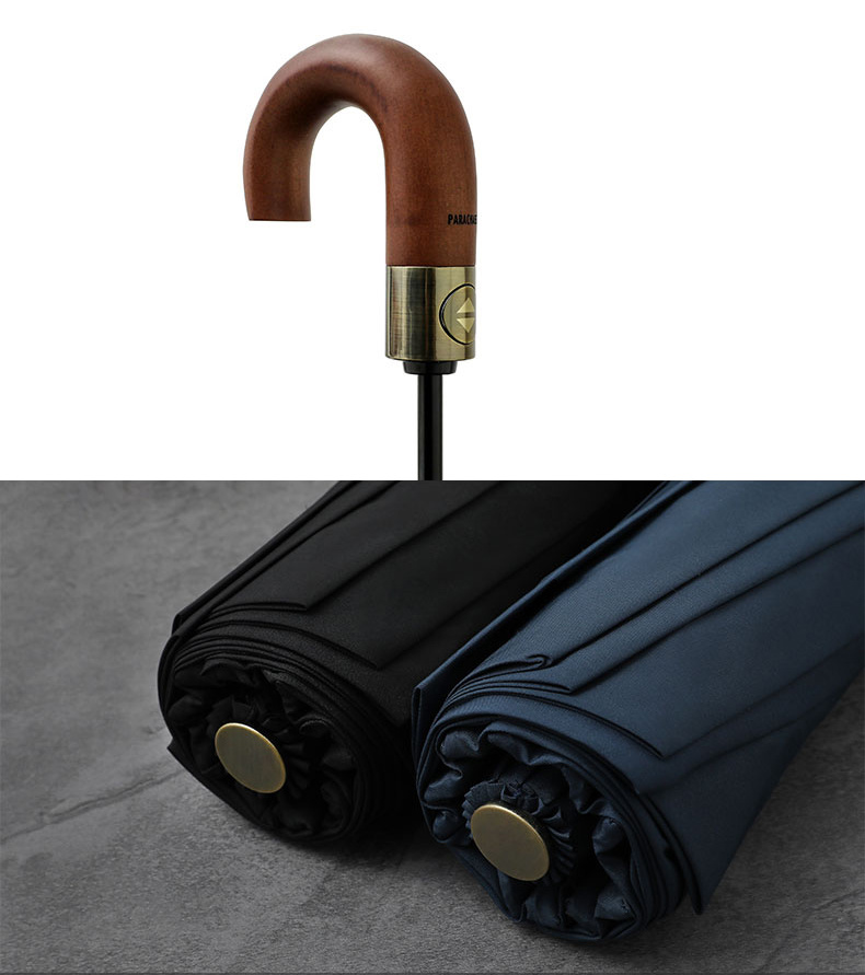 Large Automatic Umbrellas for Men And Women, Suitable for Golf, Featuring a Vintage Design, Windproof Structure, And 10 Ribs.