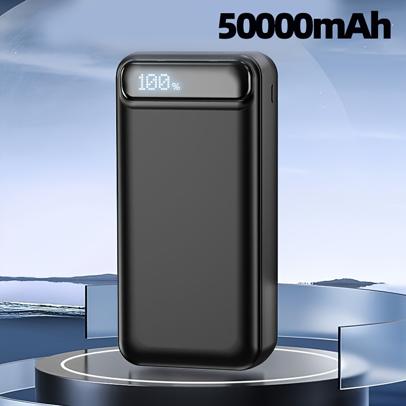 E-shop 50000mAh Extra Große Kapazität Powerbank 22,5W, Kleine aber Starke Powerbank (USB-C Ausgänge & Eingang) Externe Handy-Akkus mit