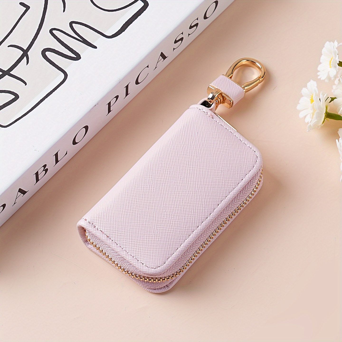 TEMU 1pc Étui Organisateur de Clés avec Clip - Porte-clés Minimaliste pour Maison, Bureau et Voyage - Idéal comme Cadeau d'Anniversaire ou