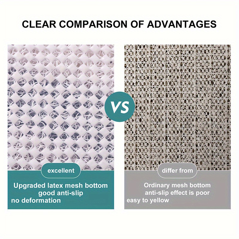 Open PVC Loofah Mat, Non-Slip Bathroom Mat