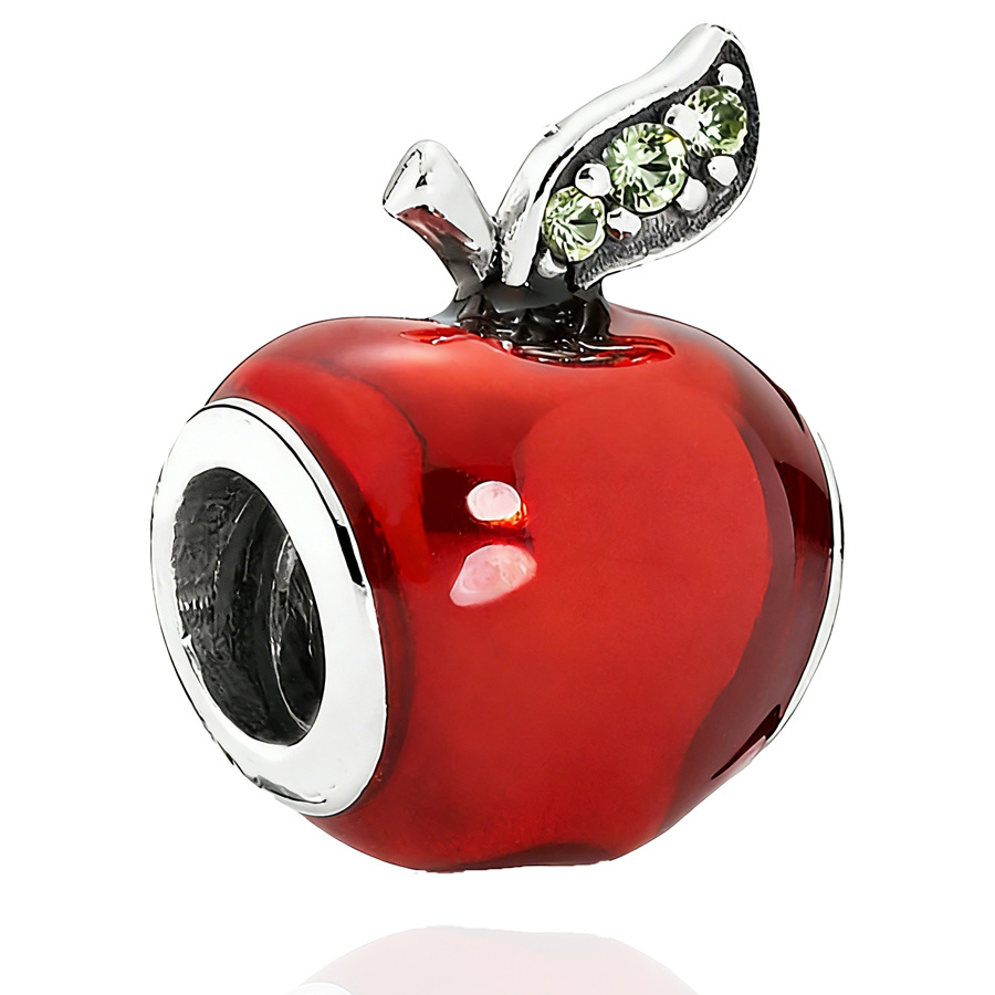 TEMU S925 Silver-plated Red Charm, Stylish For Bracelets, Bangles And Necklaces. Perfect Jewelry Accessory And Gift For Birthdays, Christmas And