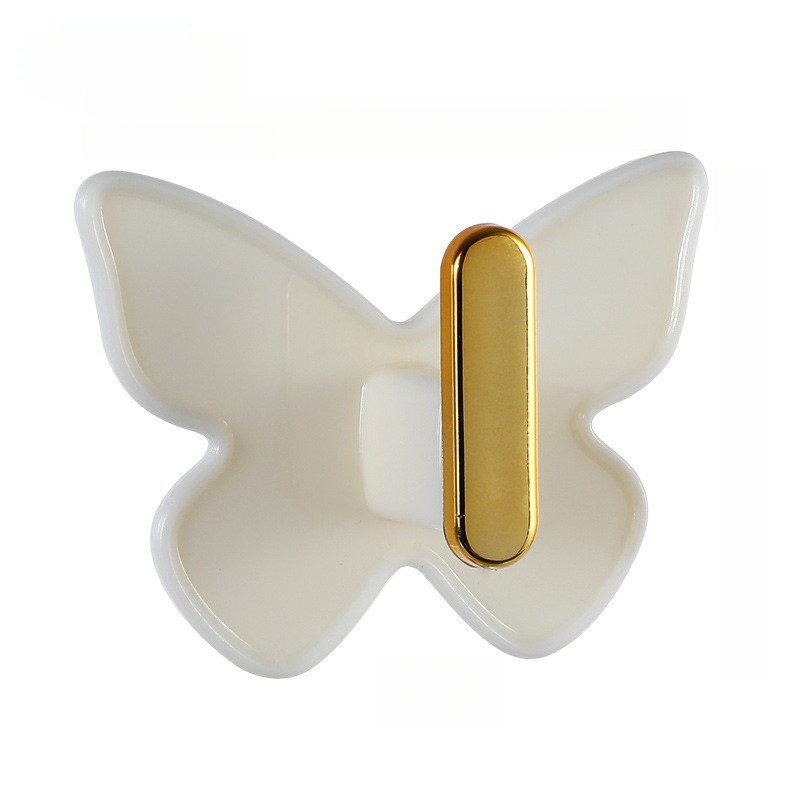 Gancho de mariposa de 1/3/6 piezas, de lujo ligero para baño, sin perforación, de gran capacidad de carga, para parte trasera de puerta de cocina, para bolsa, gancho adhesivo para bolsa, toalla, llave, almacenamiento